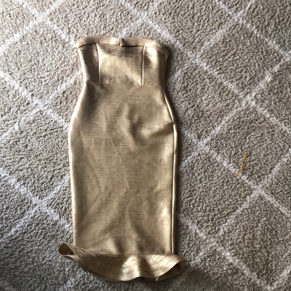 Gold House Of Cb Dress HOUSE OF CB Capriana Maxi Dress Size M  One Night  Stand